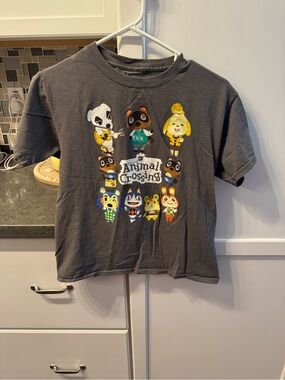 Animal Crossing Kids Graphic Tee - Charcoal